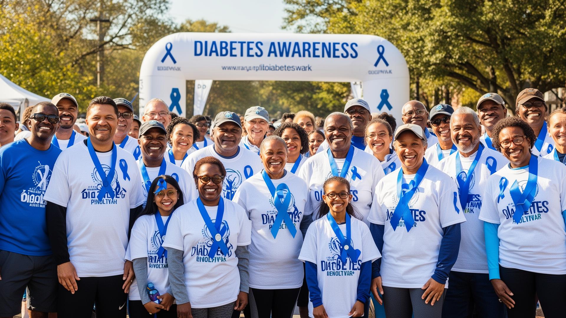 Community awareness walk for diabetes