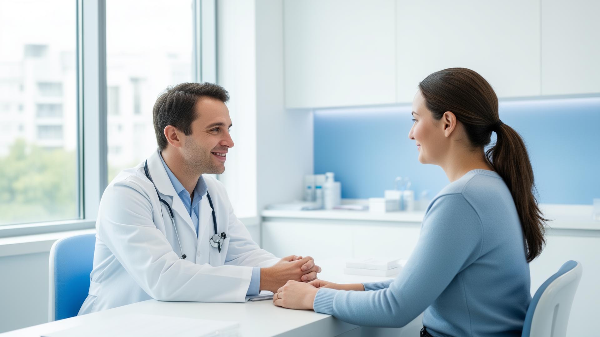 Endocrinologist consulting with a patient